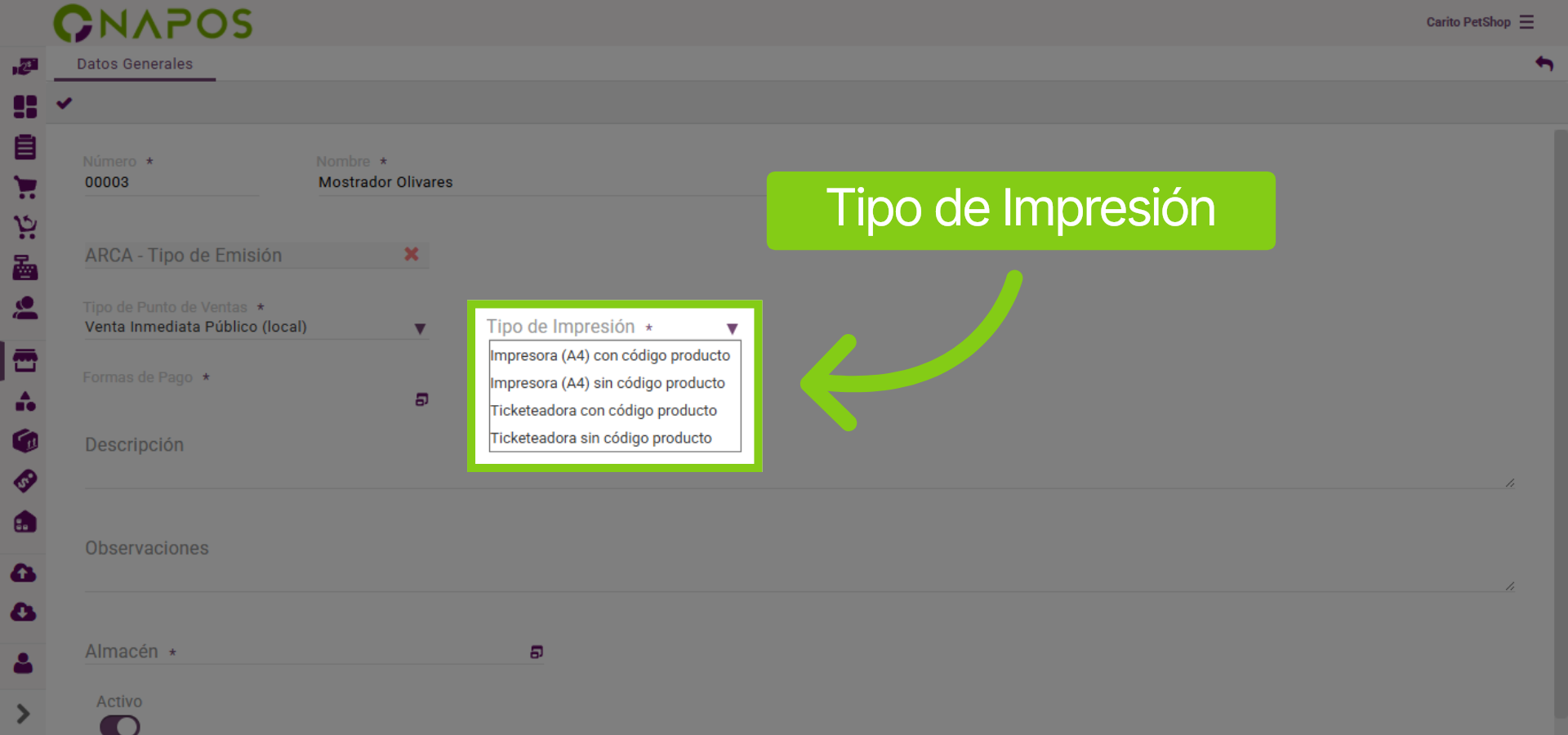 Seleccionar Tipo De Impresora